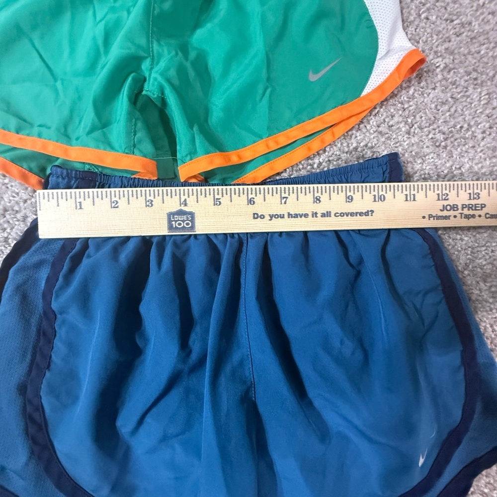 2 pair bundle - Nike Blue Green Women’s Running Shorts – 2 Pair, Size XS - Picture 6 of 8